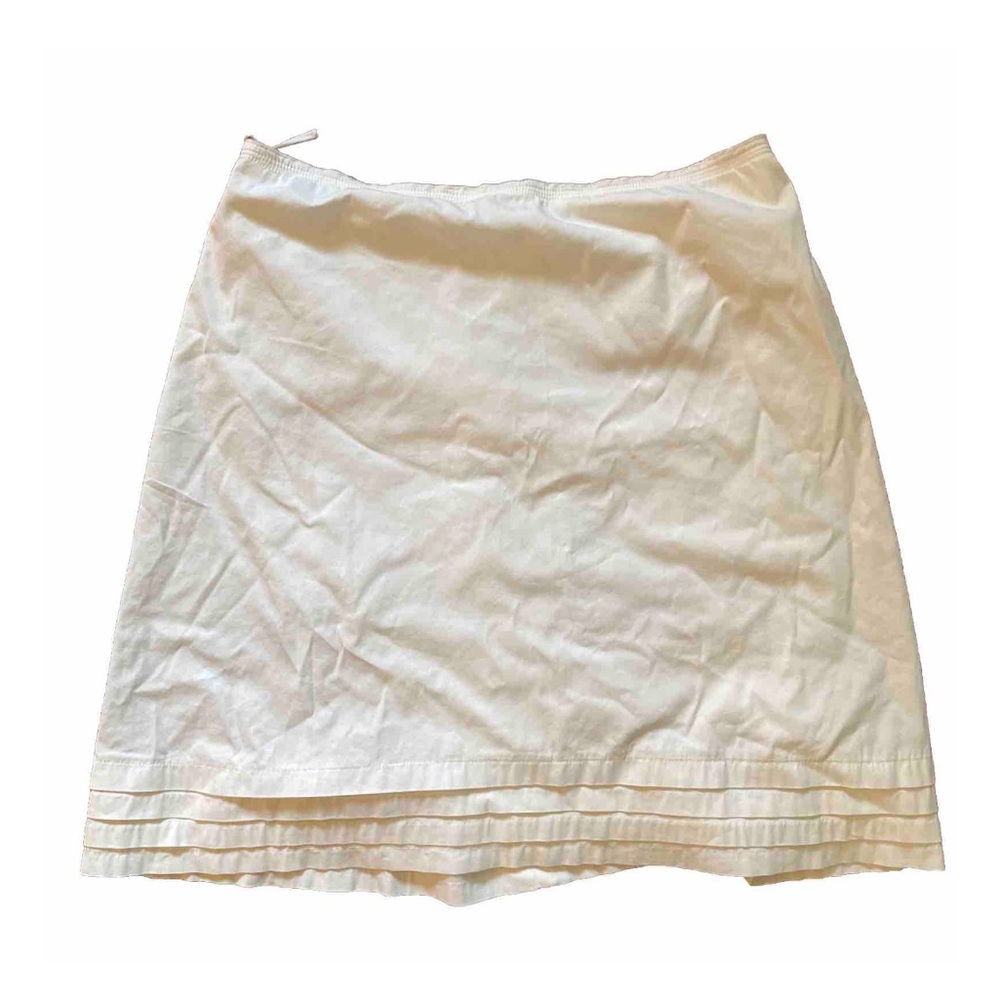 Prada Cotton Skirt, white, Size Italian 44/M